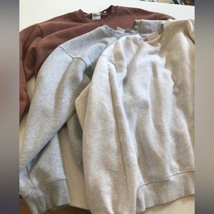 Aritzia TNA Perfect Crew Sweatshirts - Bundle of 3!